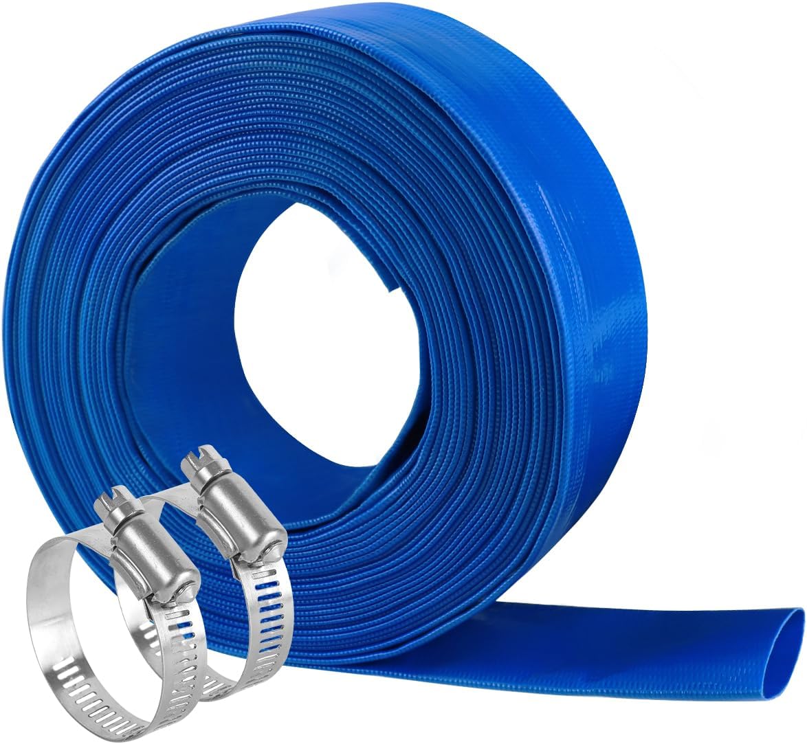 1" x 100' Heavy Duty Flat Discharge Hose