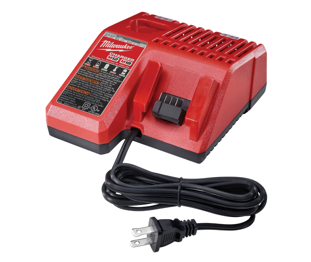Milwaukee M12/M18 Lithium-ion Battery Charger