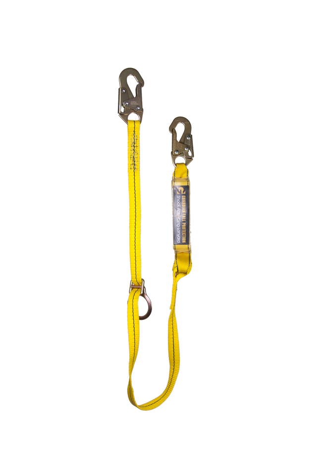 Guardian Shock Absorbing Tie Back Lanyard with Snap Hook 6'